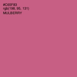 #C65F83 - Mulberry Color Image