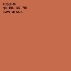 #C66B4B - Raw Sienna Color Image