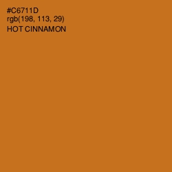 #C6711D - Hot Cinnamon Color Image