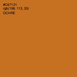 #C67121 - Ochre Color Image