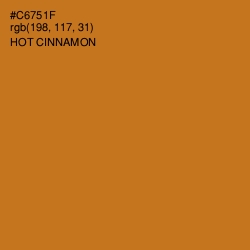 #C6751F - Hot Cinnamon Color Image