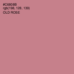 #C6808B - Old Rose Color Image