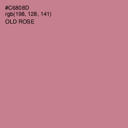 #C6808D - Old Rose Color Image