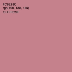 #C6828C - Old Rose Color Image