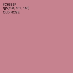 #C6838F - Old Rose Color Image