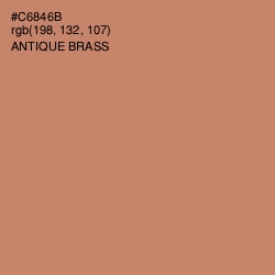 #C6846B - Antique Brass Color Image
