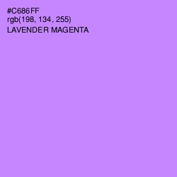 #C686FF - Lavender Magenta Color Image