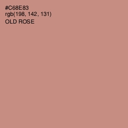 #C68E83 - Old Rose Color Image