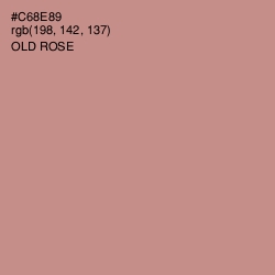 #C68E89 - Old Rose Color Image