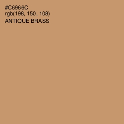 #C6966C - Antique Brass Color Image