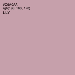 #C6A0AA - Lily Color Image