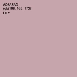 #C6A5AD - Lily Color Image