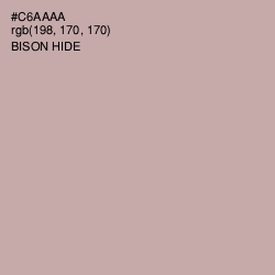 #C6AAAA - Bison Hide Color Image