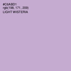 #C6ABD1 - Light Wisteria Color Image