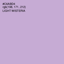 #C6ABD4 - Light Wisteria Color Image