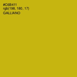 #C6B411 - Galliano Color Image