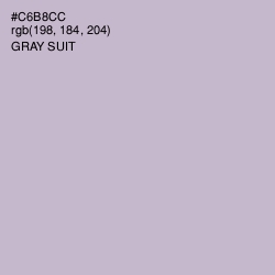 #C6B8CC - Gray Suit Color Image