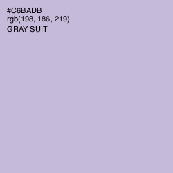 #C6BADB - Gray Suit Color Image