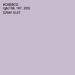 #C6BBCD - Gray Suit Color Image