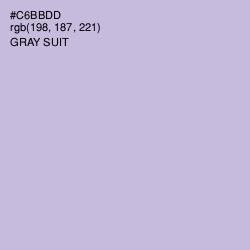 #C6BBDD - Gray Suit Color Image
