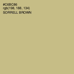 #C6BC86 - Sorrell Brown Color Image