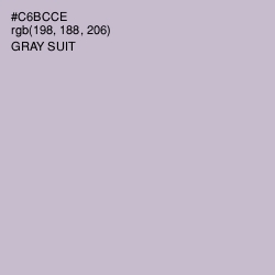 #C6BCCE - Gray Suit Color Image