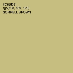 #C6BD81 - Sorrell Brown Color Image