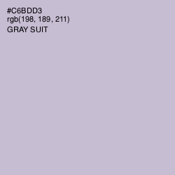 #C6BDD3 - Gray Suit Color Image