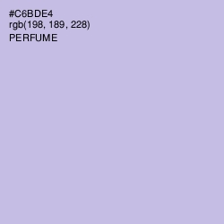 #C6BDE4 - Perfume Color Image