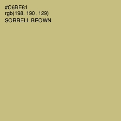 #C6BE81 - Sorrell Brown Color Image