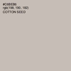 #C6BEB6 - Cotton Seed Color Image