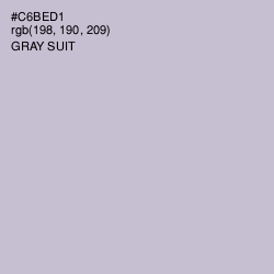 #C6BED1 - Gray Suit Color Image