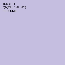 #C6BEE1 - Perfume Color Image