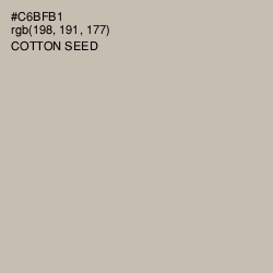 #C6BFB1 - Cotton Seed Color Image