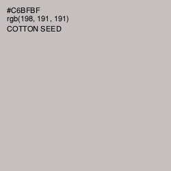 #C6BFBF - Cotton Seed Color Image