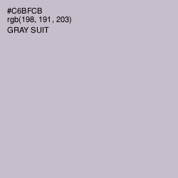 #C6BFCB - Gray Suit Color Image