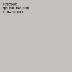 #C6C0BC - Gray Nickel Color Image