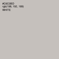 #C6C0BD - Gray Nickel Color Image