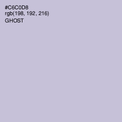 #C6C0D8 - Ghost Color Image