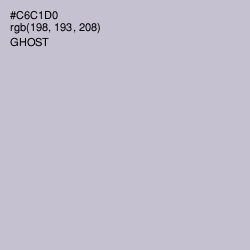 #C6C1D0 - Ghost Color Image