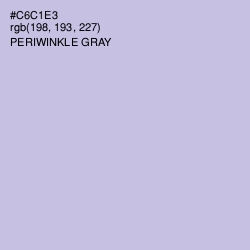 #C6C1E3 - Periwinkle Gray Color Image