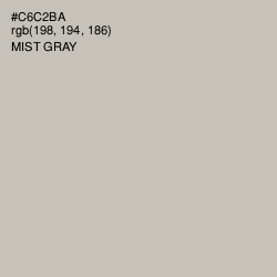 #C6C2BA - Mist Gray Color Image