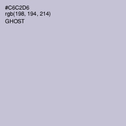 #C6C2D6 - Ghost Color Image