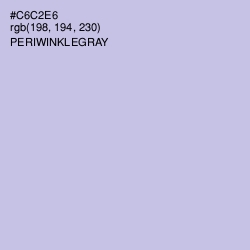 #C6C2E6 - Periwinkle Gray Color Image