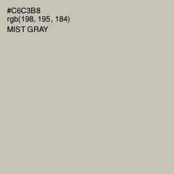 #C6C3B8 - Mist Gray Color Image