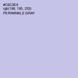 #C6C3E9 - Periwinkle Gray Color Image