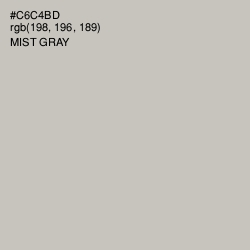 #C6C4BD - Mist Gray Color Image