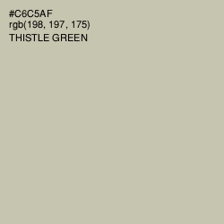 #C6C5AF - Thistle Green Color Image