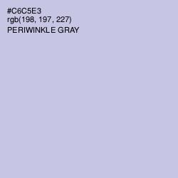 #C6C5E3 - Periwinkle Gray Color Image