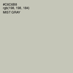 #C6C6B8 - Mist Gray Color Image